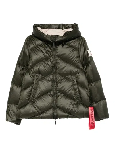 After Label Helsinki Hooded Quilted Jacket In Gray