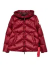 After Label Helsinki Hooded Quilted Jacket In Red