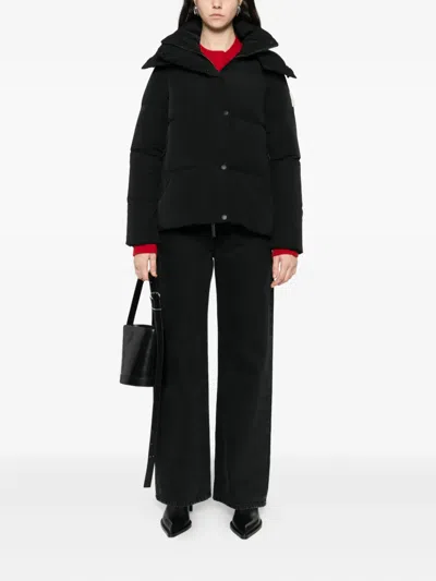 After Label Hooded Jacket In Black