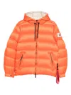After Label Hooded Jacket In Orange