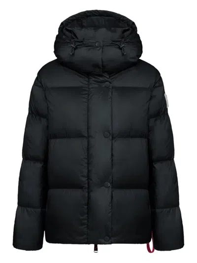AFTER LABEL HOODED-NECK QUILTED JACKET