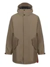 After Label Hooded Parka Coat In Green