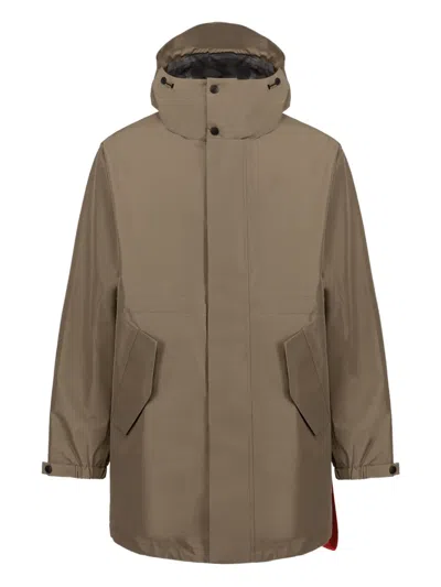 AFTER LABEL HOODED PARKA COAT