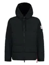 After Label Hooded Puffer Jacket In Black