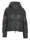 After Label Hooded Puffer Jacket In Black