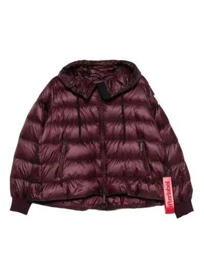 After Label Hooded Quilted Jacket In White