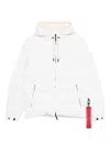 After Label Hooded Quilted Jacket In White