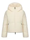 After Label Hooded Woll Quilted Jacket In Multi