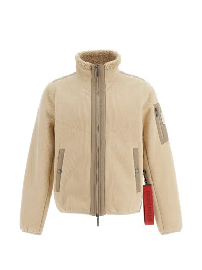 After Label Jasper Corduroy Fleece-lined Jacket In Brown