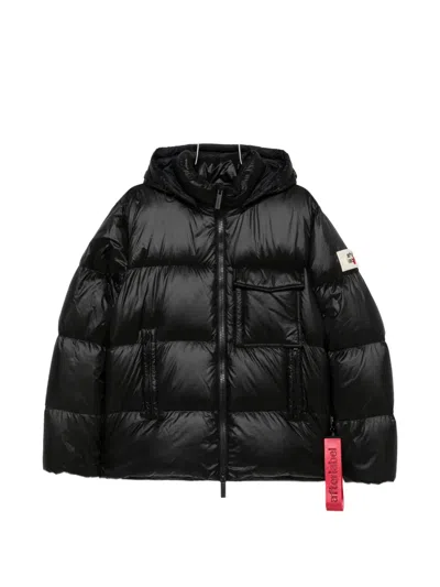 After Label Katalla Hooded Padded Coat In Black