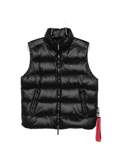 After Label Kirovsk Quilted Padded Gilet In Black