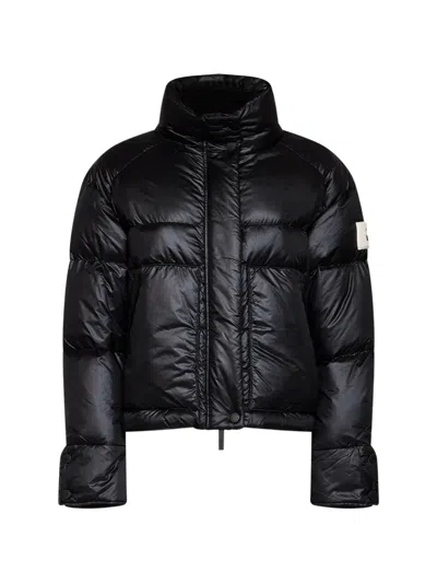 After Label Lienz Quilted High-neck Jacket In Blue