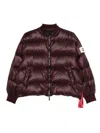 After Label Maniva Zip-up Puffer Jacket In Burgundy