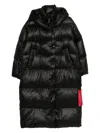 After Label Montreux Hooded Coat In Black