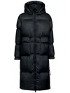 After Label Hooded Quilted Puffer Coat In Black