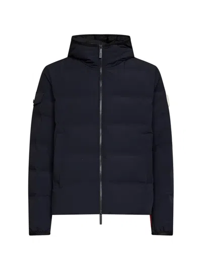 After Label Pinzolo Hooded Padded Jacket In Blue