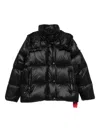 After Label Quilted Puffer Jacket In Black