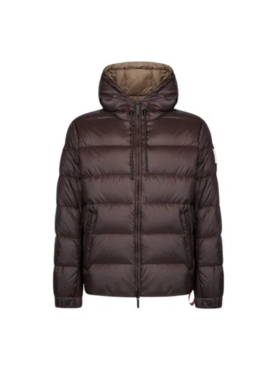 After Label Verbier Hooded Down Jacket In Multi