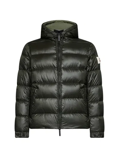 After Label Verbier Quilted Hooded Jacket In Green