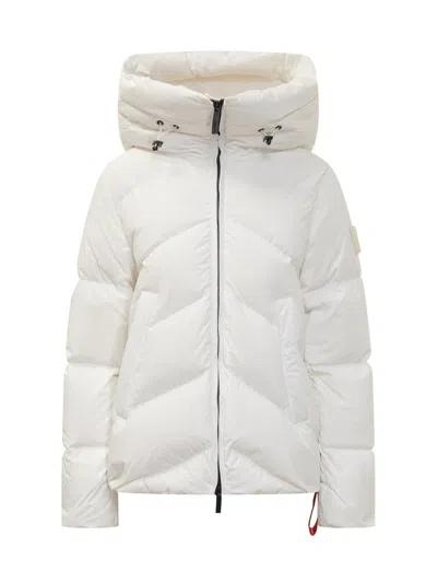 After Label White  Down Jacket With Hood