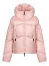 After Label Zip-fastening Hooded Puffer Jacket In Purple