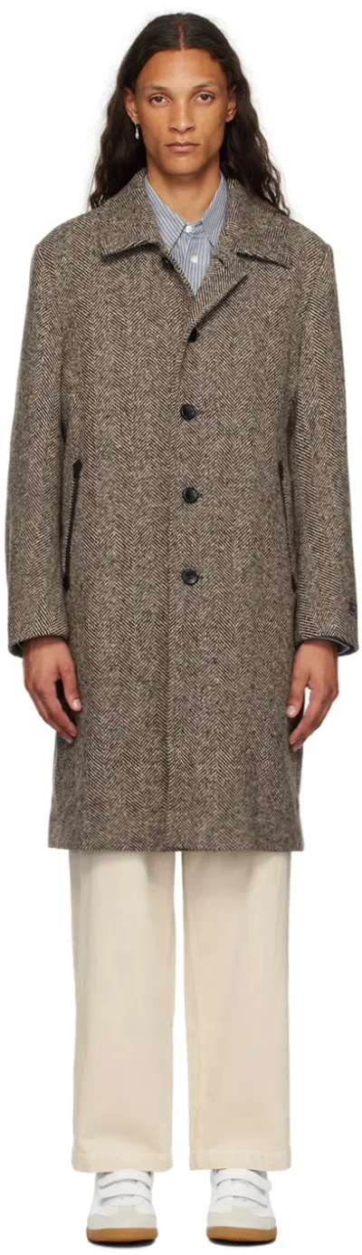 After Pray Beige & Brown Rogan Coat