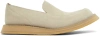 AFTER PRAY BEIGE VISION ROUND TOE SUEDE LOAFERS