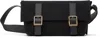 After Pray Black Folded Satchel Bag In Black