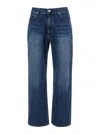 After Pray 'essentia' Blue Jeans With Logo Patch On The Rear In Blue