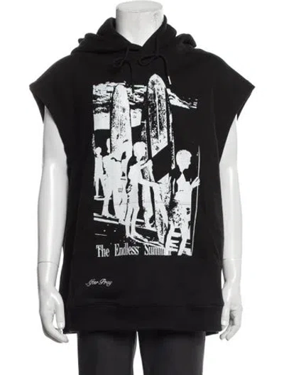Pre-owned After Pray Graphic Print Crew Neck Hoodie W/ Tags In Black