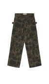 After Pray Neo Washed Work Pants Cloud Camo In Gray