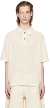 AFTER PRAY OFF-WHITE MESH POLO