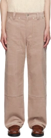 After Pray Pink Patch Trousers In Dusty Pink