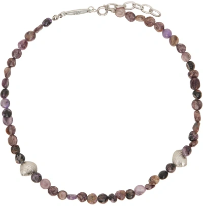 After Pray Purple Ocean Gemstone Necklace