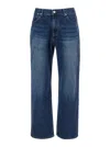 After Pray 'essentia' Blue Jeans With Logo Patch On The Rear