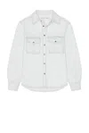 After Pray Safari Pocket Denim Shirket In Light Indigo
