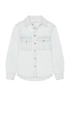 After Pray Safari Pocket Denim Shirket In Light Indigo