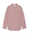 After Pray Scout Check Shirt In Burgundy