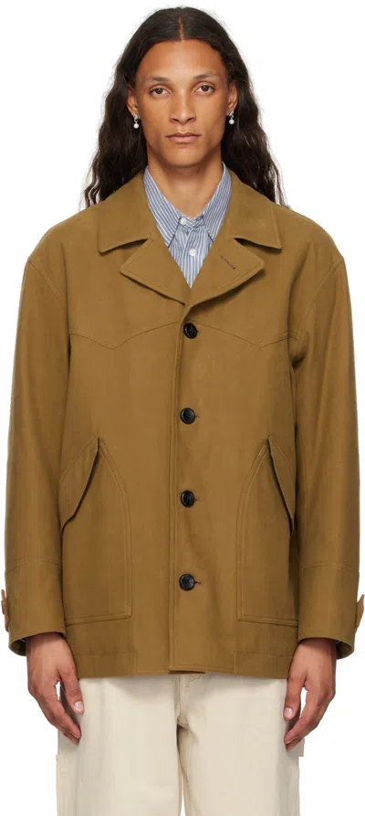 After Pray Tan Tom Western Jacket In Mocha