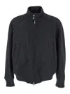 After Pray Wool Blend Zip Jacket In Gray