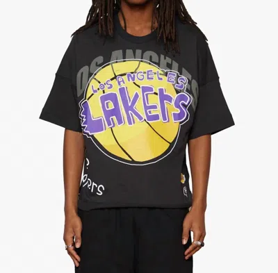 After School Special Lakers Short Sleeve Top In Black