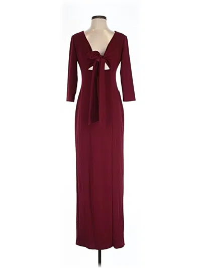 After Six Casual Dress In Burgundy