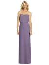 After Six Full Length Lux Chiffon Blouson Bodice In Multi