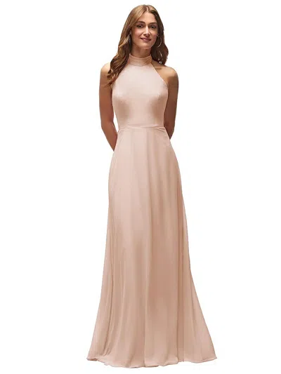 After Six High Neck Halter Backless Maxi Dress