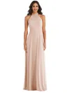 AFTER SIX HIGH NECK HALTER BACKLESS MAXI DRESS