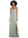 After Six Faux Wrap Criss-cross Back Maxi Dress In Multi
