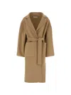 Aftercoat Camel Wool Blend Coat In Gold