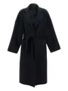 Aftercoat Belted Pocket Coat In Black