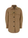 Aftercoat Wool-cashmere Blend Jacket In Brown