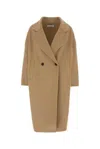 Aftercoat Camel Wool Blend Coat In Nude